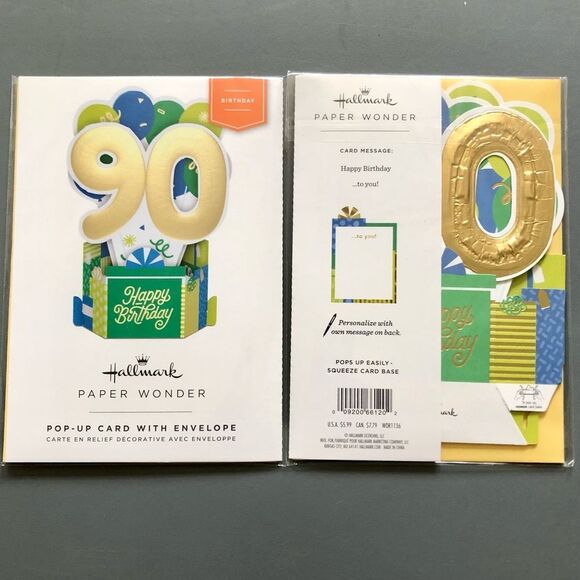 Hallmark Bundle of 20 20 Milestone Happy Birthday Paper Wonder Pop-Up Cards NWT - Picture 8 of 9